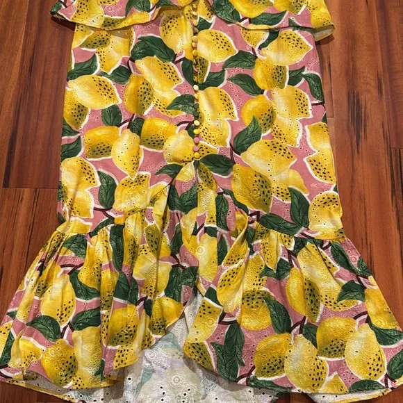 Farm Rio Vibrant Lemon Print Maxi Dress - Picture 3 of 7
